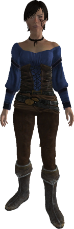 Calia in her everyday clothes